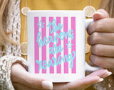 The Heavens Are Roaring Faith Jesus Striped Coffee Mug