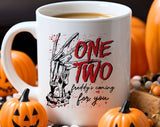 One Two Freddy's Coming For You Halloween Horror Coffee Mug