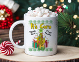 "It's Corn Meme" Christmas design on a white coffee mug