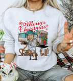 Ugly Christmas Sweater Sweatshirt – Shitters Full, Vacation