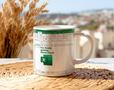 "Totally Getting Sheet Faced" design on a white ceramic coffee mug