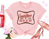 "Country Music Leopard Print" design on a unisex t-shirt