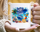 Life Is Better On A Cruise Beach Boat Coffee Mug