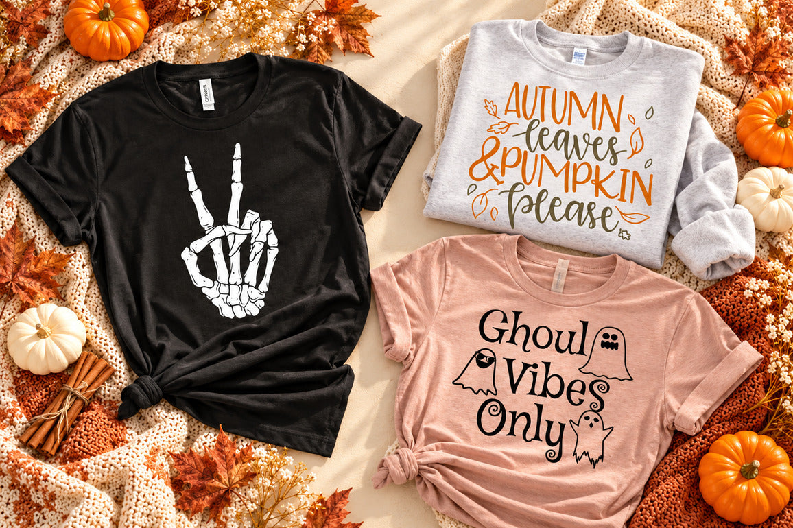 Fall and Halloween graphic tees and sweatshirts from House of Rodan