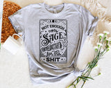 "Not Enough Sage For This Sh*t" design on a heather gray unisex t-shirt