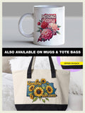 "Nevada State Flower Sagebrush" design, alternate view, on a white 28 x 28 inch flour sack tea towel