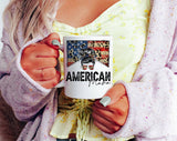 American Mama Mom Gift America USA Coffee Mug
