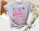 "Come On Teacher Barbie" design on a heather gray unisex t-shirt