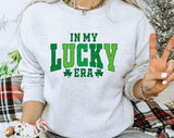 In My Lucky Era Shamrock - St patrick's Day Sweatshirt
