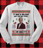 True Crime Ugly Christmas Sweater - Keith Morrison Party Sweatshirt