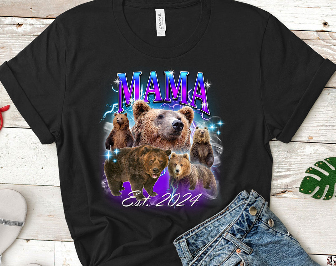 Mama Bear 2024 Bootleg Retro Mother's Day T-Shirt