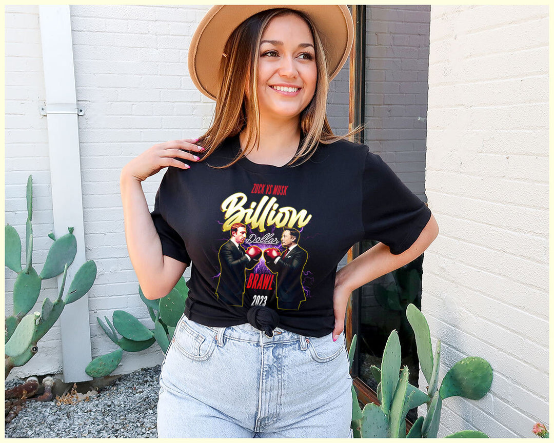 Zuck Vs Musk Billion Dollar Brawl - Pop Culture T-Shirt