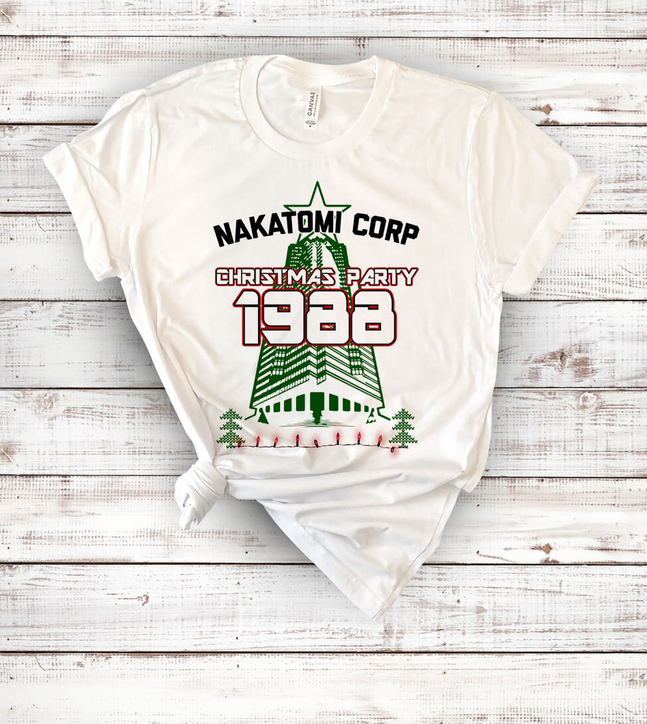Nakatomi Corp 1988 Christmas Party - Die Hard Ugly Christmas Sweater Party T-Shirt