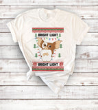 Bright Light Gizmo - Ugly Christmas Sweater Party T-Shirt