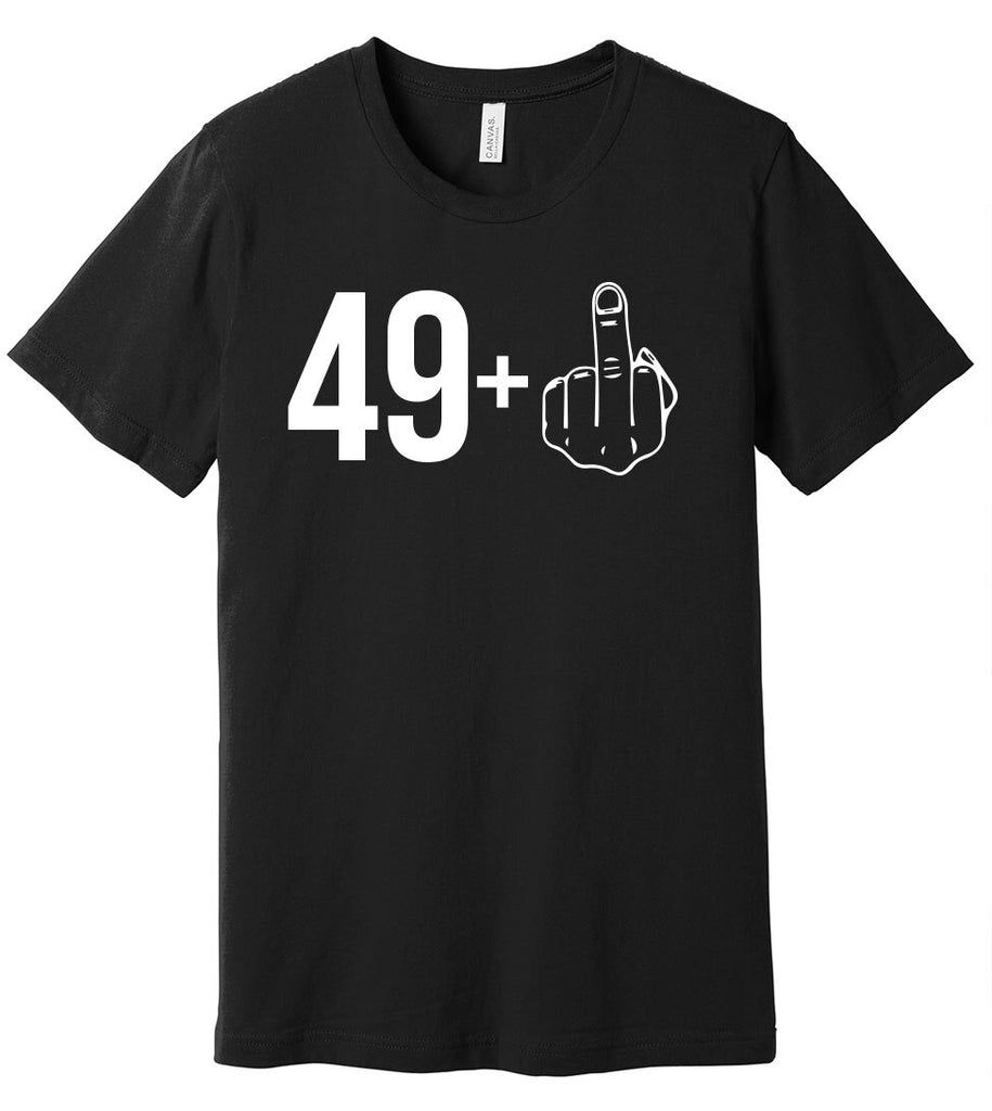 Funny 50th Birthday Middle Finger - T-Shirt