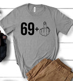 Funny 70th Birthday Middle Finger - T-Shirt