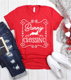 Bunny Crossing - Easter Bunny Cute Love Sweet Religious God Jesus T-Shirt