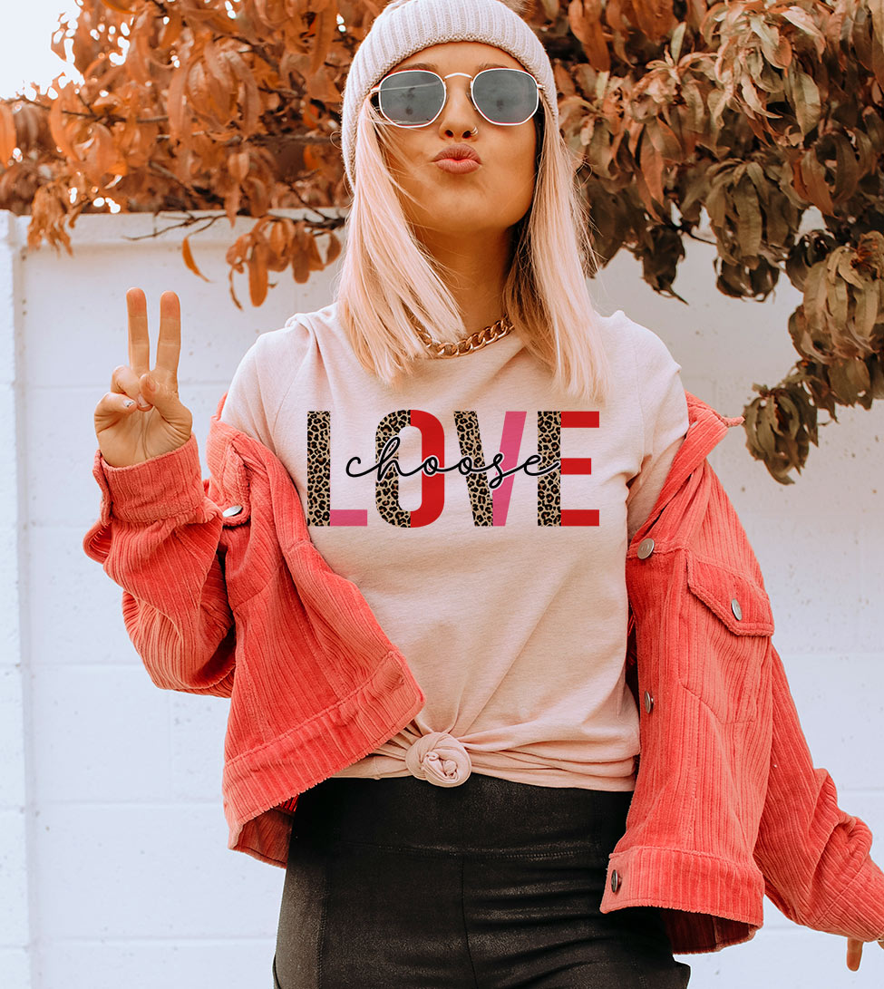Choose Love - Valentine's Day Cute Sweet Love Gift T-Shirt