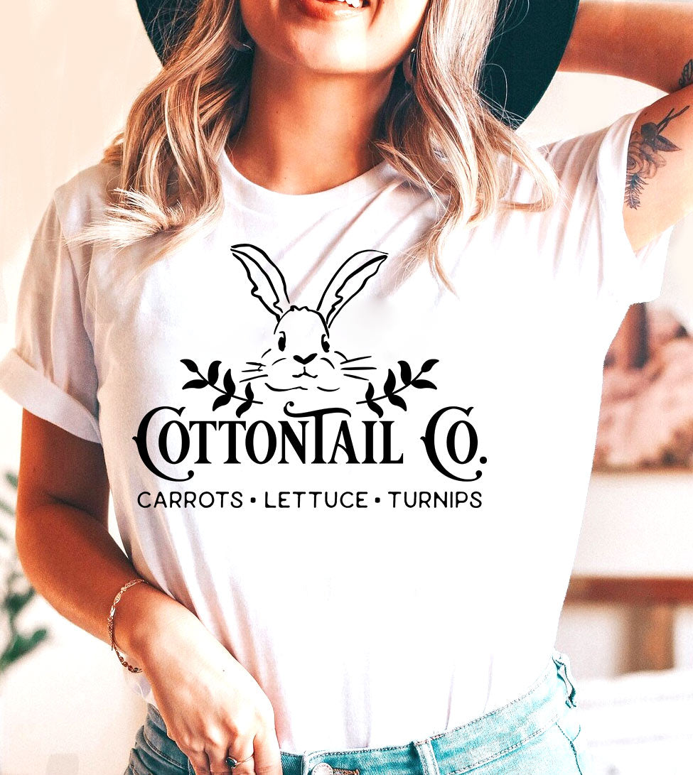 Cottontail Co. Carrots Lettuce Turnips - Easter Bunny Cute Fun Vegetables Sweet T-Shirt