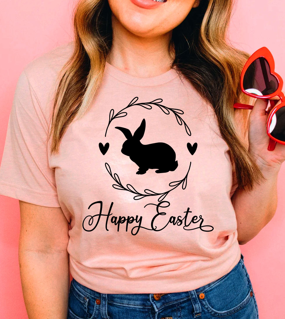 Happy Easter - Easter Bunny Cute Religious God Jesus T-Shirt