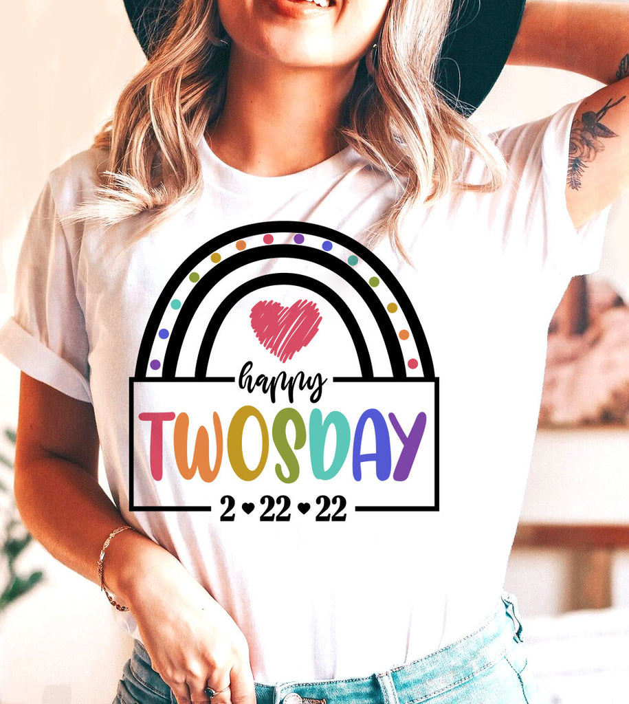 Happy Twosday - Twosday Tuesday February2s Day Numerology Date 2.22.22 T-Shirt