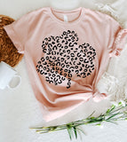 Leopard Shamrock - St. Patrick's Day Clover Luck Fun Gift T-Shirt