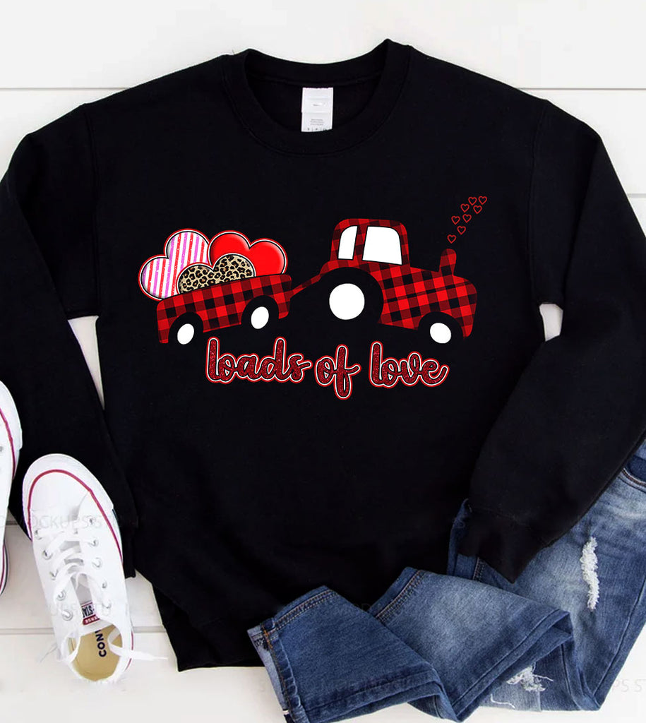 Loads of Love - Valentine's Day Sweet Cute Love Hearts - Sweatshirt