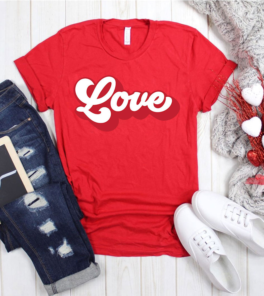 Love Cursive - Valentine's Day Love Sweet Gift T-Shirt