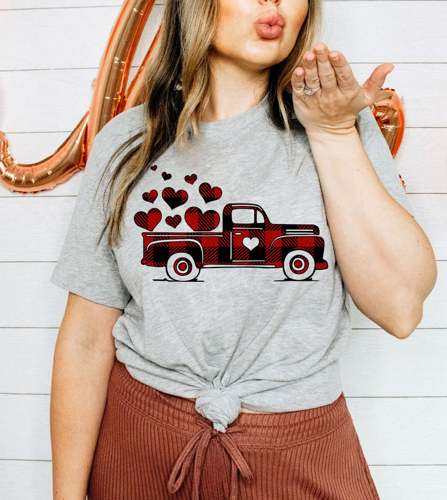 Love Truck - Valentine's Day Love Sweet Hearts Gift T-Shirt