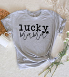 Lucky Mama - St. Patrick's Day Shamrock Cute Mom Sweet Gift T-Shirt