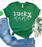 Lucky Mama - St. Patrick's Day Shamrock Cute Mom Sweet Gift T-Shirt