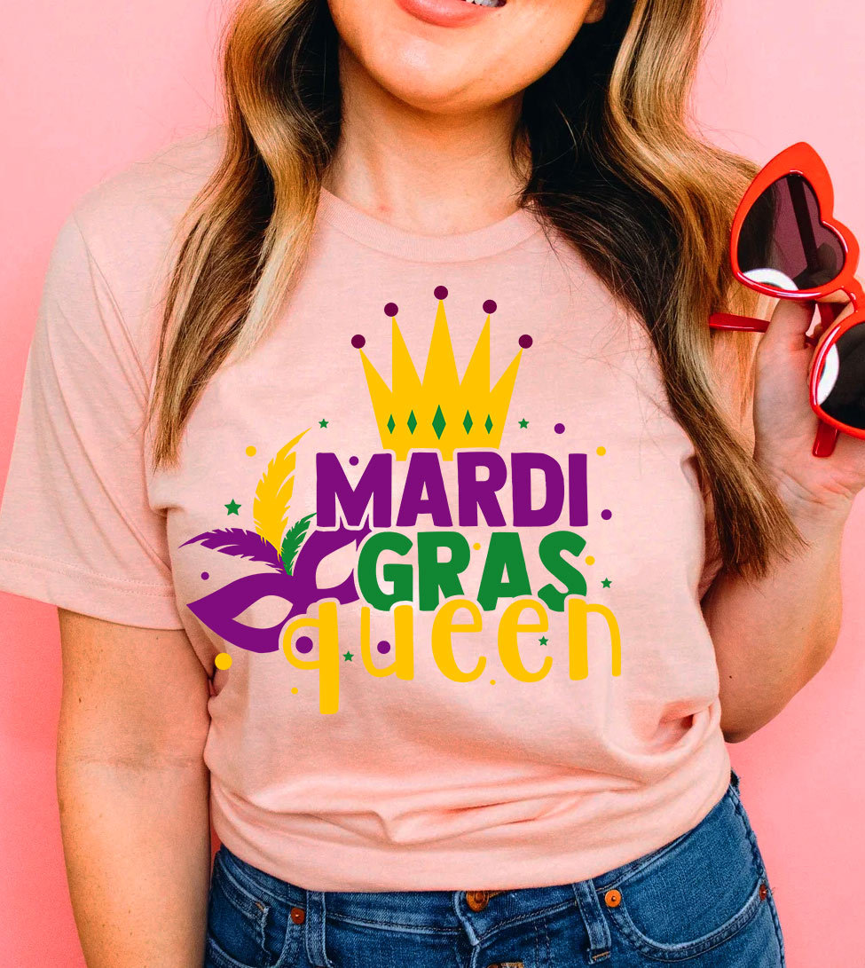 Mardi Gras Queen - Fun Cute Sweet Party Sassy NOLA Mardi Gras T-Shirt