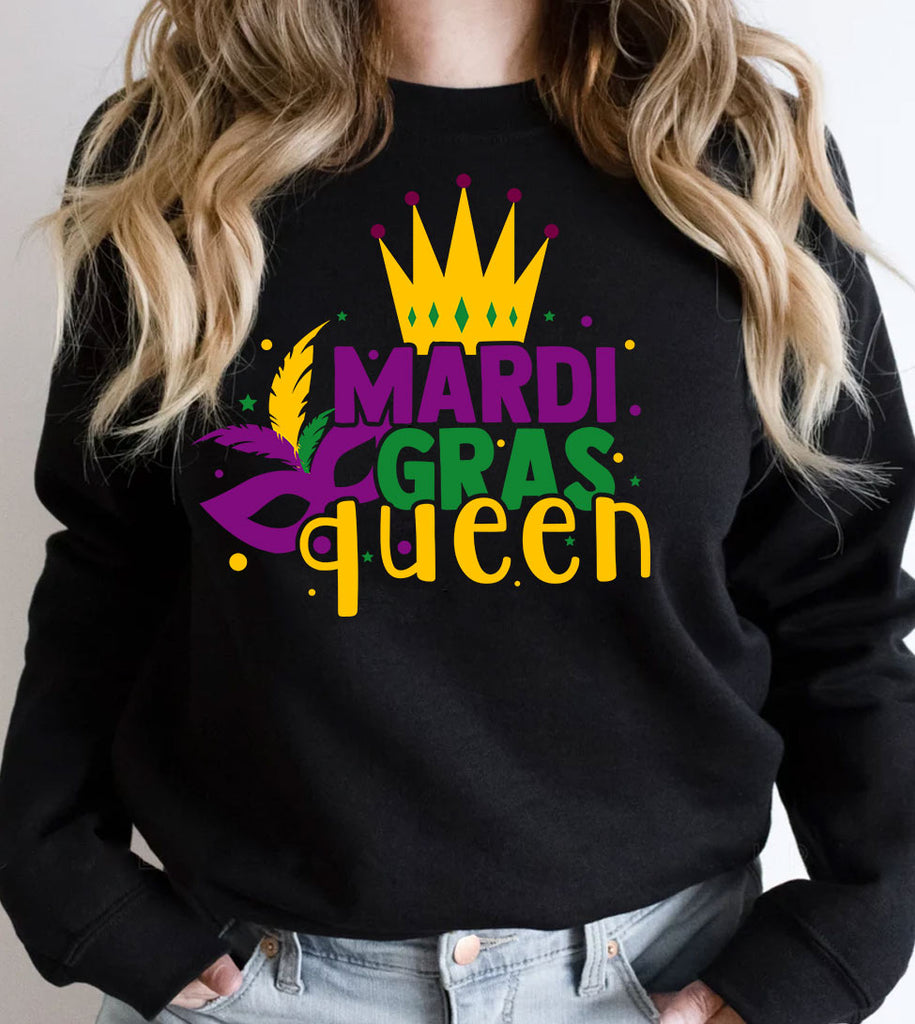 Mardi Gras Queen - Mardi Gras Party Fun Sweet Sassy Cute NOLA - Sweatshirt