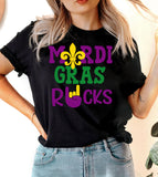 Mardi Gras Rocks - Fun Cute Party NOLA Mardi Gras T-Shirt