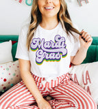 Mardi Gras Cursive - Fun Cute Sweet Party NOLA Mardi Gras T-Shirt