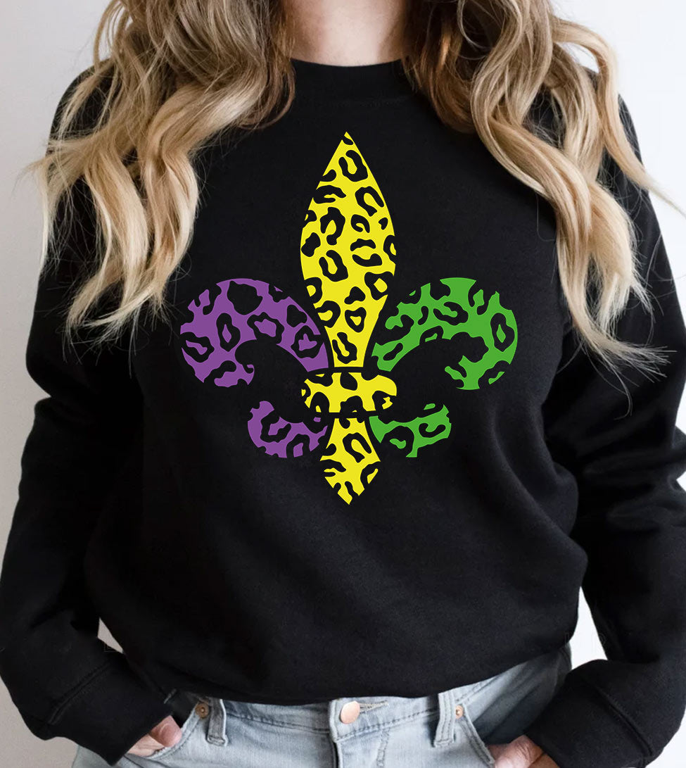 Mardi Gras Fleur De Lis - Mardi Gras Party Fun NOLA - Sweatshirt