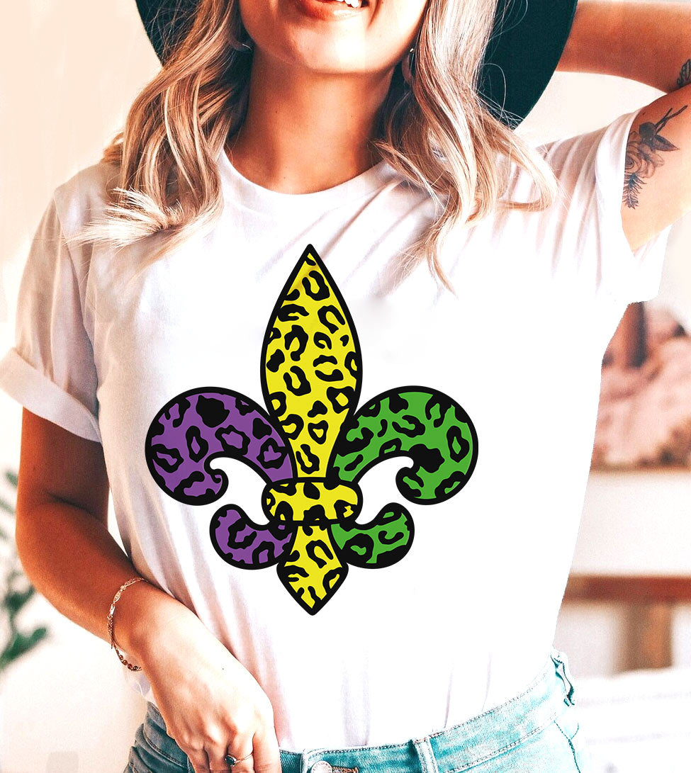 Mardi Gras Fleur De Lis - Fun Party NOLA Mardi Gras T-Shirt