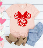 Minnie Heart - Valentine's Day Cute Mouse Hearts Gift T-Shirt