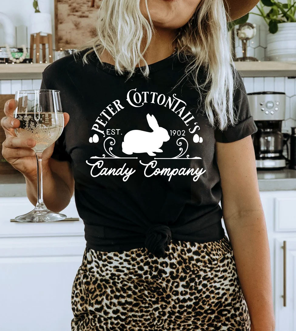 Peter Cottontail's Candy Company - Easter Bunny Cute Fun Candy Sweet T-Shirt