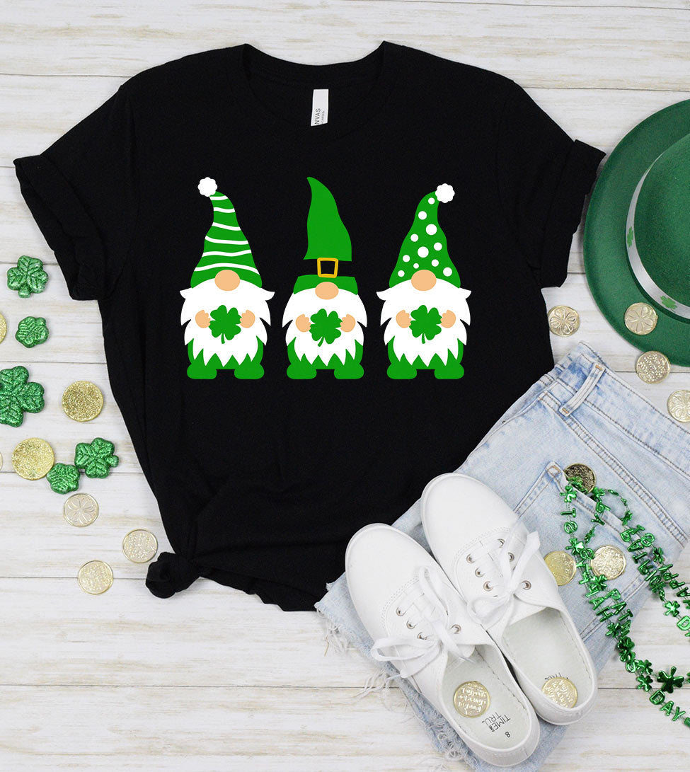 Shamrock Gnome - St. Patrick's Day Shamrock Cute Fun Gift T-Shirt