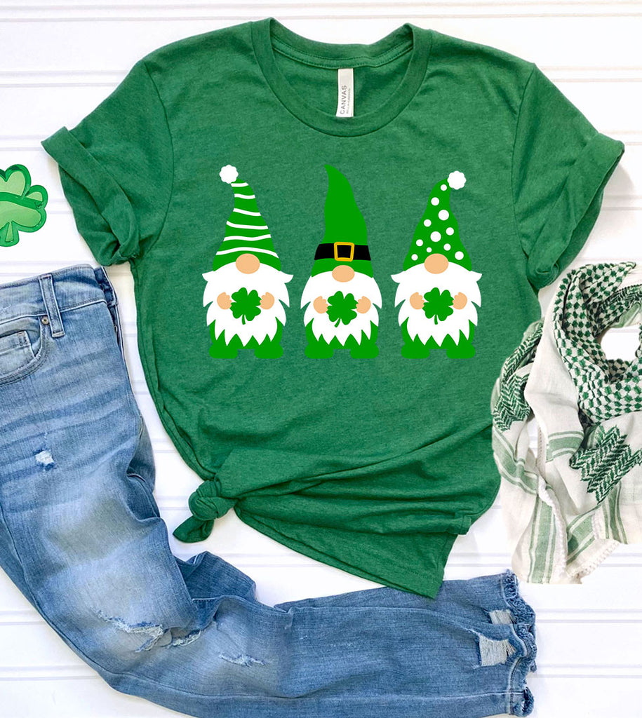 Shamrock Gnome - St. Patrick's Day Shamrock Cute Fun Gift T-Shirt