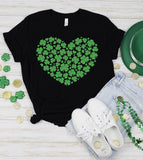 Shamrock Heart - St. Patrick's Day Cute Sweet Fun Gift T-Shirt