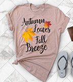 Autumn Leaves Fall Breeze - Fall T-Shirt