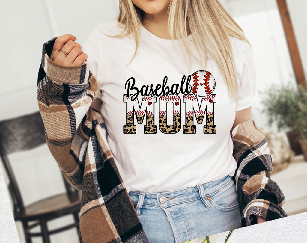 Baseball Mom - Baseball Mama Leopard Print Shirt