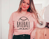 Baseball Mom - Baseball Mama Cursive Shirt