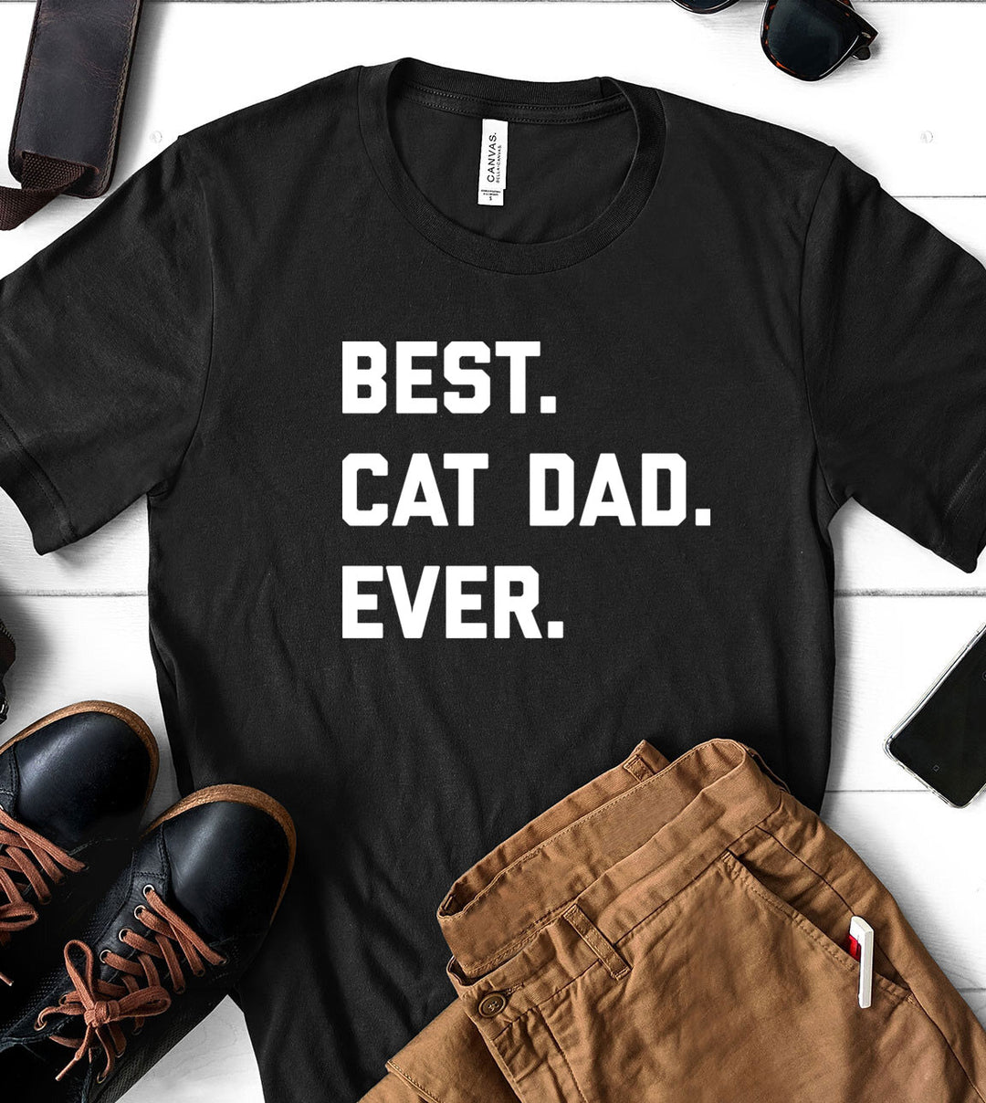 Best Cat Dad Ever - T-Shirt