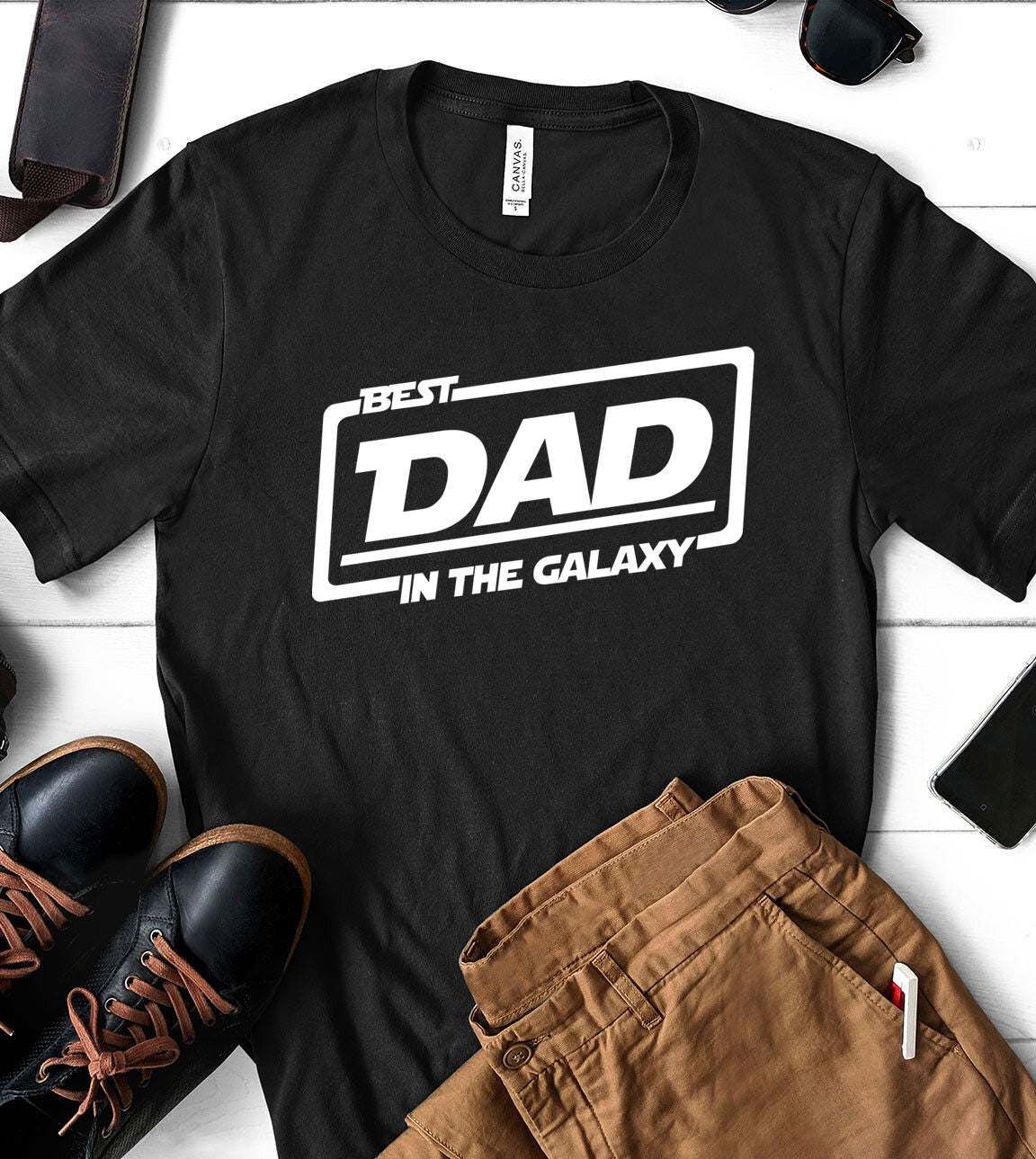 best dad in the galaxy t shirt