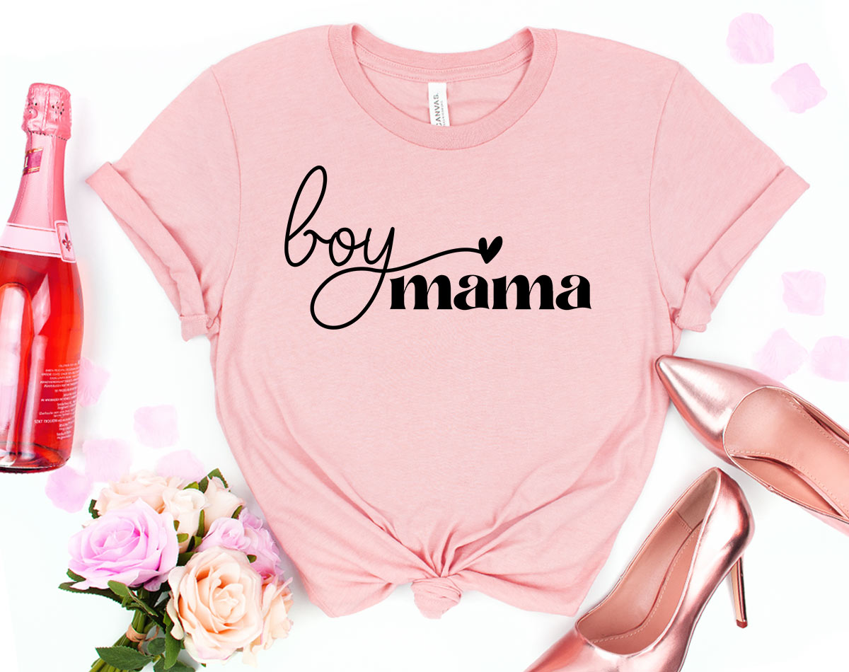 Boy Mama - Cute Mom Mother's Day Shirt, 3XL / Prism Peach