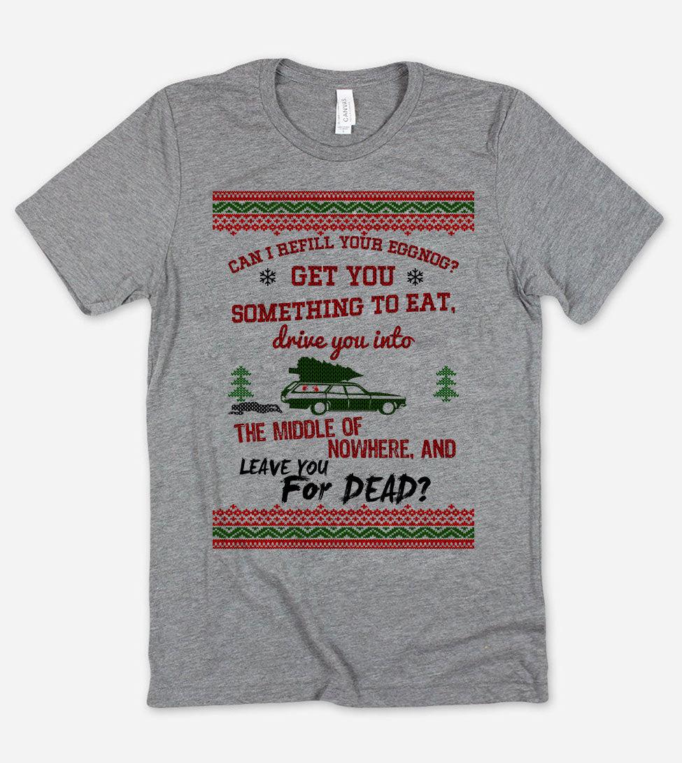 Clark Griswold Christmas Vacation - Ugly Christmas Sweater Party T-Shirt