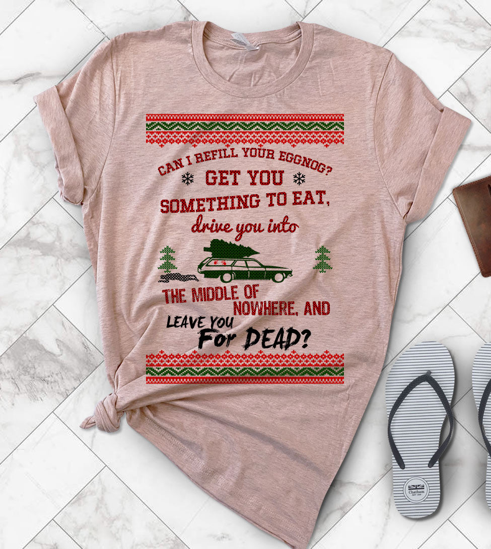 Clark Griswold Christmas Vacation - Ugly Christmas Sweater Party T-Shirt